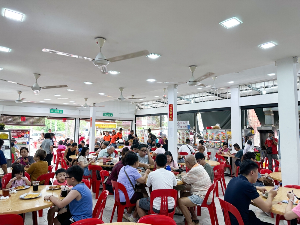 The coffeeshop is often packed with diners.