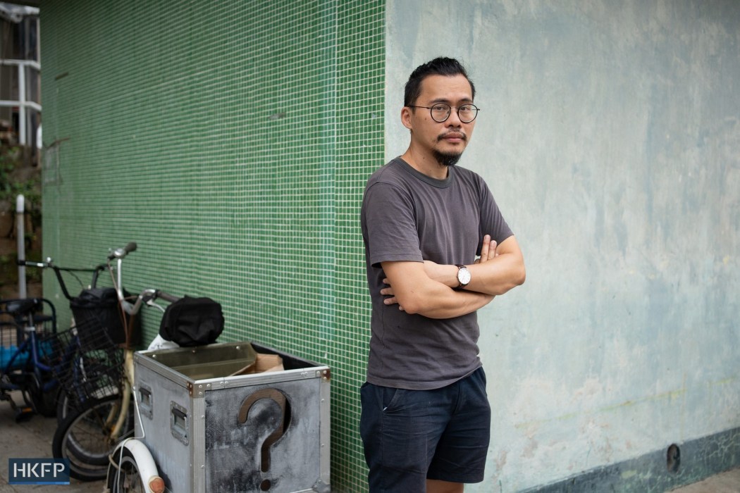 Hong Kong zine designer Forrest Lau. Photo: Kyle Lam/HKFP.