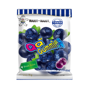 Gummy Candy Blåbär 70g QQ