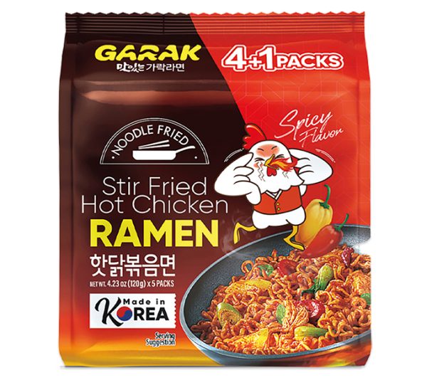 Instant Stir Fried Hot Chicken Ramen 130g x 5 Garak