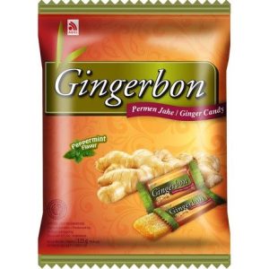 Ingefära Karameller Pepparmint 125g Gingerbon