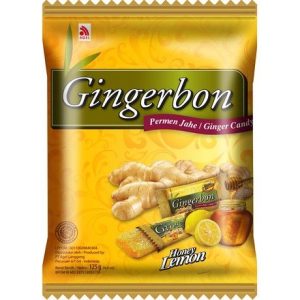 Ingefärskarameller Honung & Citron 125g Gingerbon