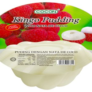 Kingo Lychee Pudding with Nata de Coco 420g