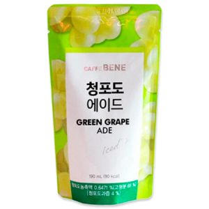 Green Grape Ade Pouch 190g Caffe Bene