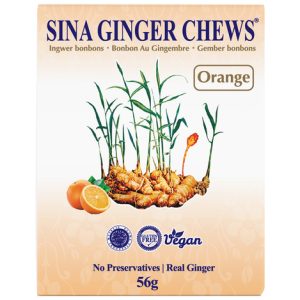 Ingefära Godis Apelsinsmak 56g Sina