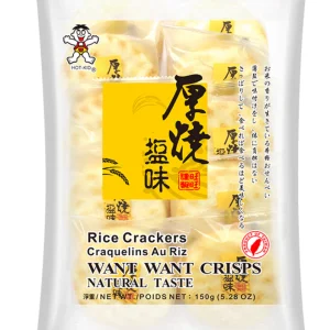 Rice Crackers Naturell Smak 150g Want Want