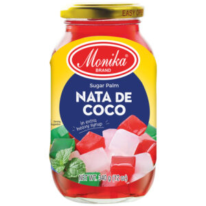 Nata De Coco Röd i Sockerlag 340g Monika