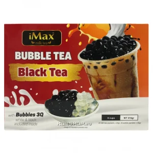 Instant Bubble Tea Kit Black Tea 8 Packs iMax