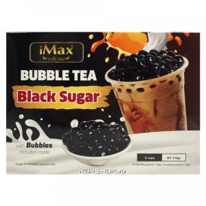 Instant Bubble Tea Kit Black Sugar 8 Packs iMax
