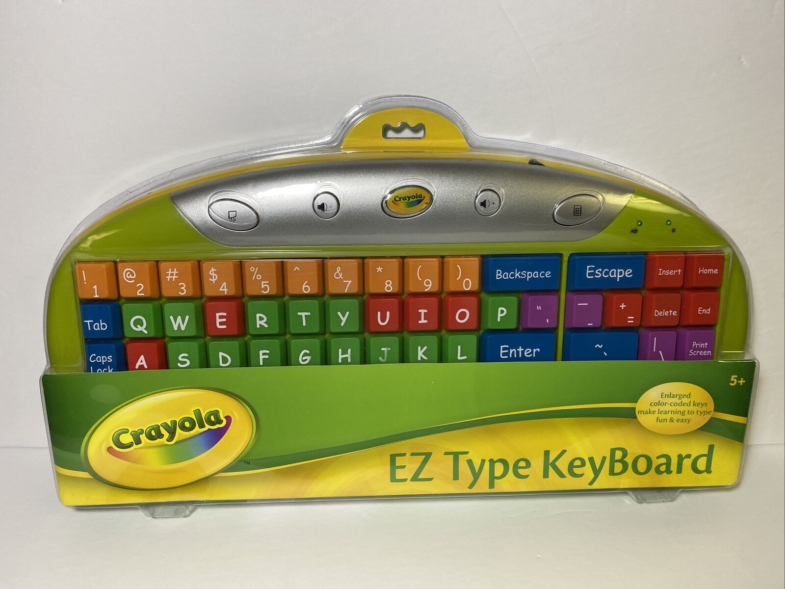 Teclado para PC grande infantil colores marca Crayola EZ