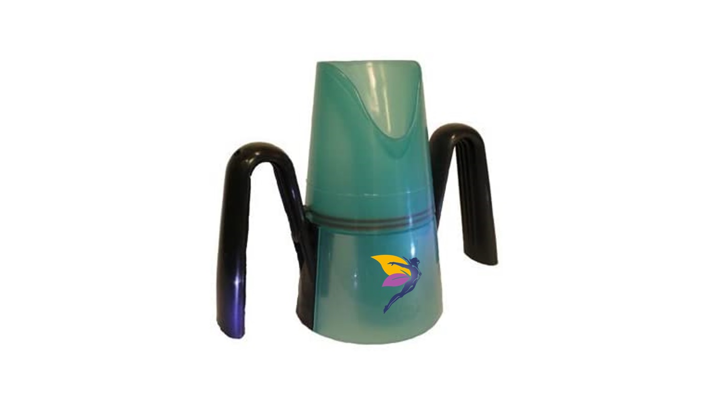 Vaso antideslizante con escotadura para disfagia – Set de 2 unidades –  Asistronic