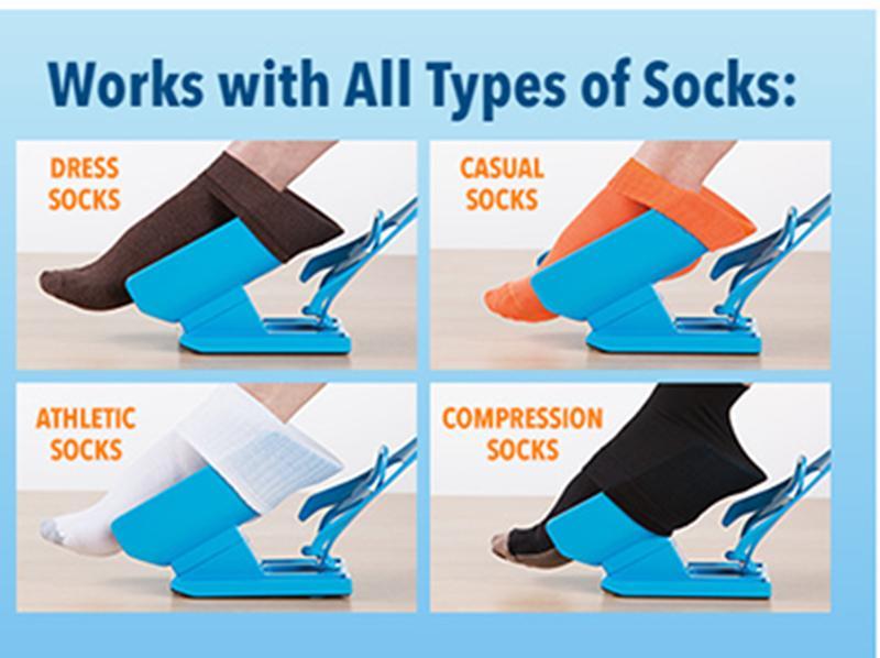 Sock Aid Sock Slider Aid Helper Medias Calcetines Ayuda para calcetines  Donners Medias de apoyo para ponerse calcetines Calzadores para embarazadas Personas  mayores Personas con sobrepeso MFZFUKR MZQ-0776