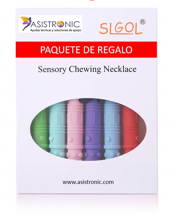 Collar Sensorial Palitos Masticables – Paquete de 6 piezas – Asistronic