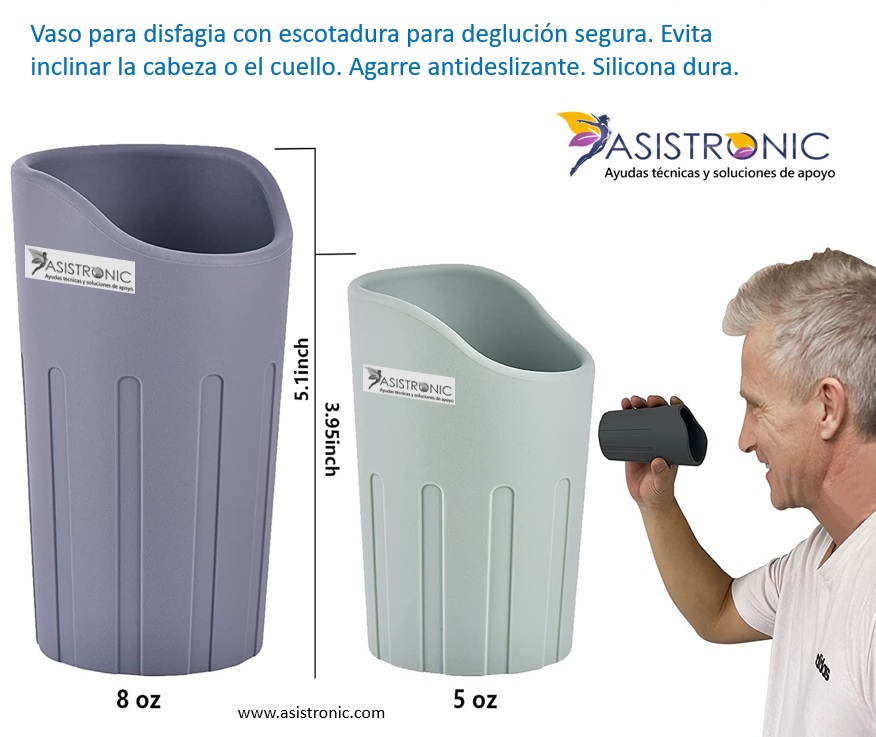 Vaso taza para deglución segura disfagia – Asistronic