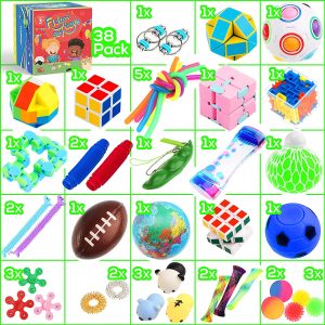 Kit 50 juguetes y materiales de estimulación sensorial para Autismo y TDAH