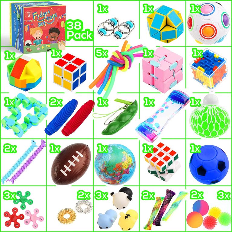 Set De Juguetes Sensoriales De Silicona En 4 Colores, Pop Sonido Y Textura Suave, Para Aliviar Estrés En Niños Y Adultos