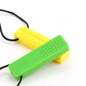 Collar Mordedor Sensorial Masticables en forma de Lego- Paquete de