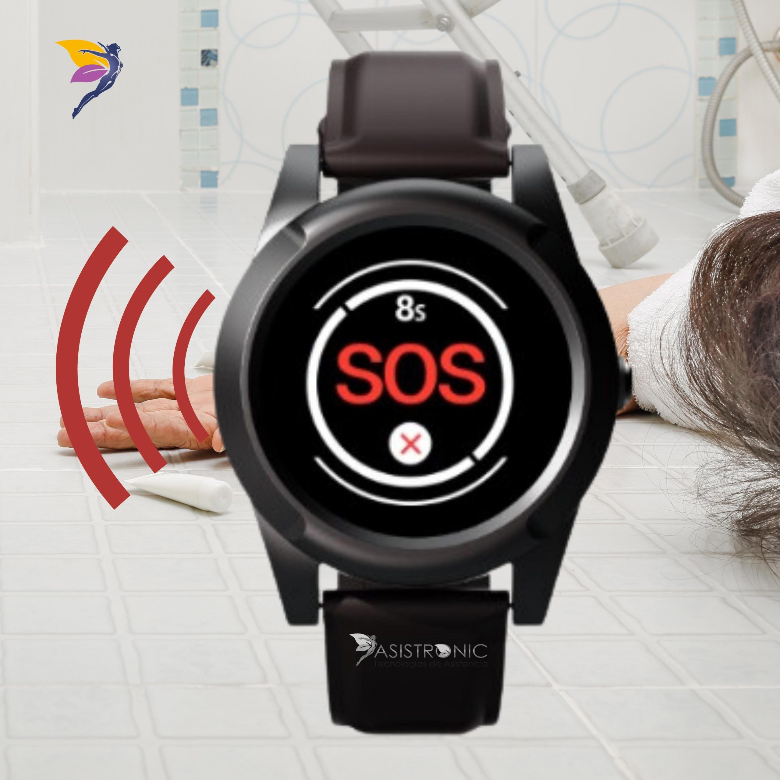 Vuirrm Reloj inteligente para personas mayores con alarma de botón de  emergencia SOS con alarma personal con detección de alerta de caída y –  Yaxa Costa Rica