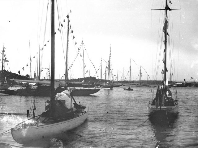 Seglarfest på Askeröfjorden när GKSS firade 60 år 16 Augusti 1920
