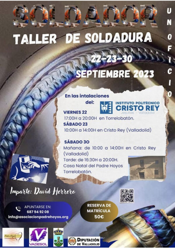 En las instalaciones del Instituto de Cristo Rey en Valladolid, aprenderás un poco del oficio de soldador.
