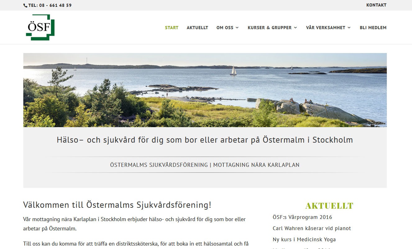 AS webstudio i Malmö har byggt ny hemsida till Östermalms Sjukvårdsförening AS webstudio i Malmö har byggt ny hemsida till Östermalms Sjukvårdsförening