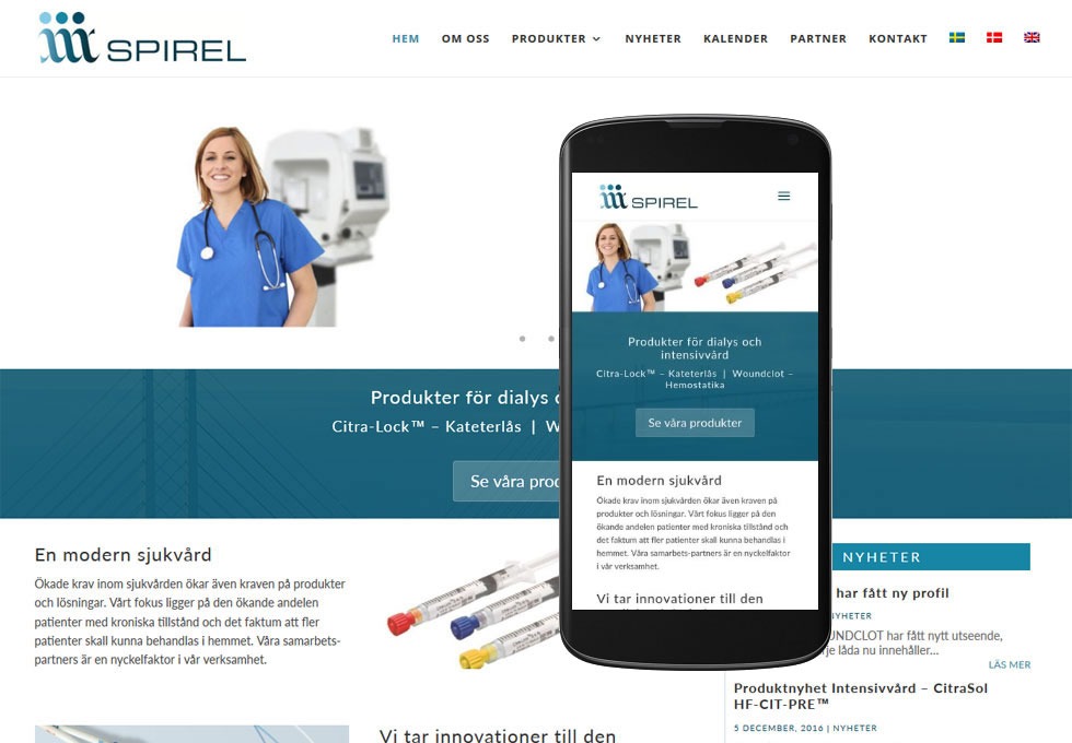 Ny hemsida till Spirel byggd av AS webstudio Ny hemsida till Spirel byggd av AS webstudio