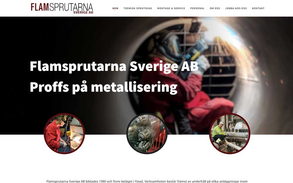 Hemsida till företag i Ystad