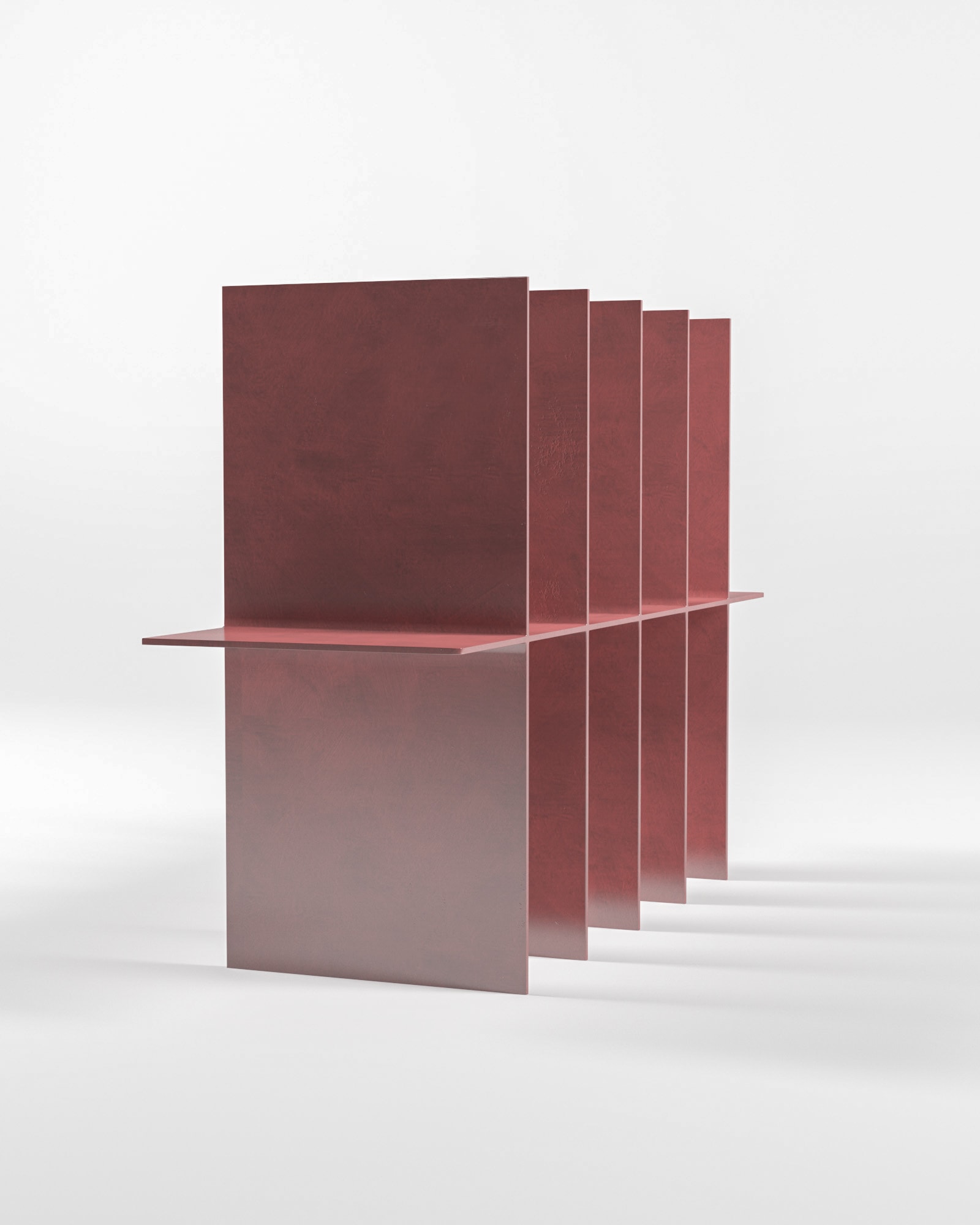 Metallic shelf