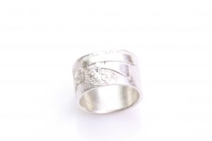 Handgesmede ring in 925 zilver - Atelier aan 'Twater