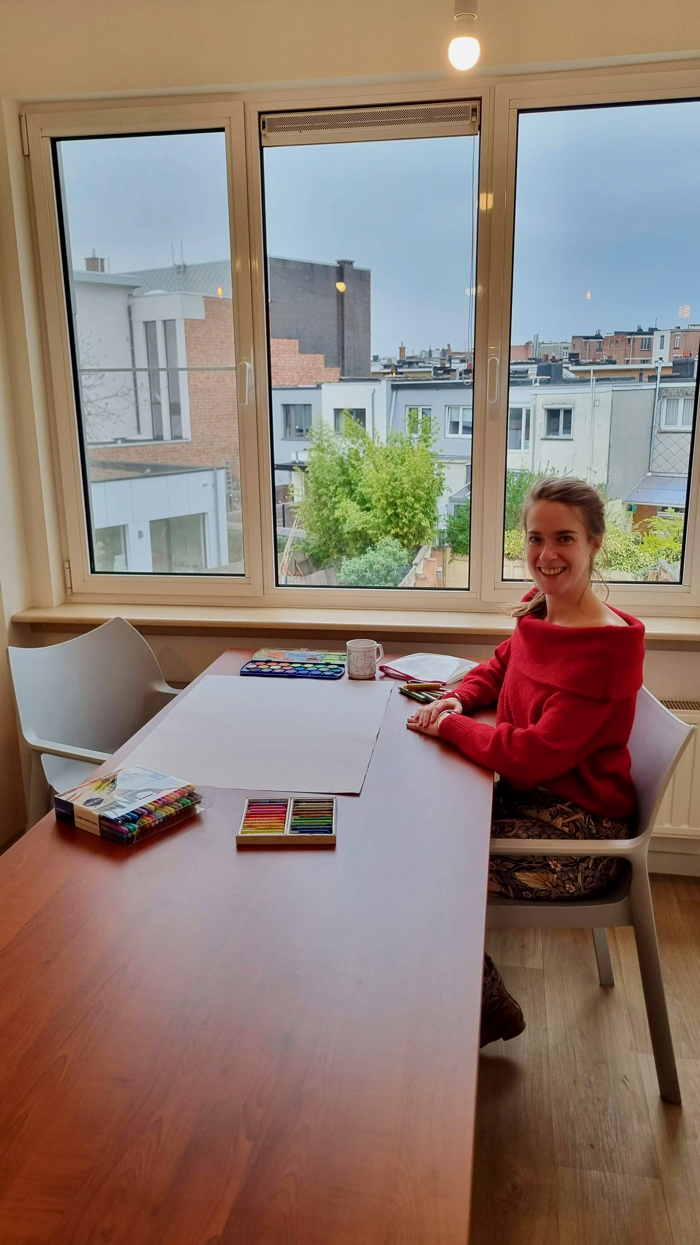 Praktijk-voor-creatieve-therapie-Atelier-Binnenstebuiten-3 Het praktijkatelier van Atelier Binnenstebuiten, een zelfstandige praktijk voor creatieve therapie.