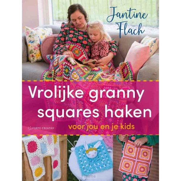 Vrolijke granny sqaures haken - Jantine Flach
