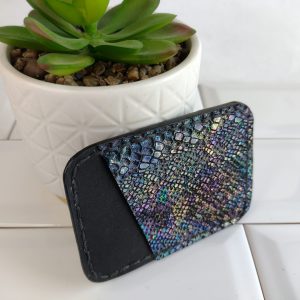 kaartenhouder zwart met glitter