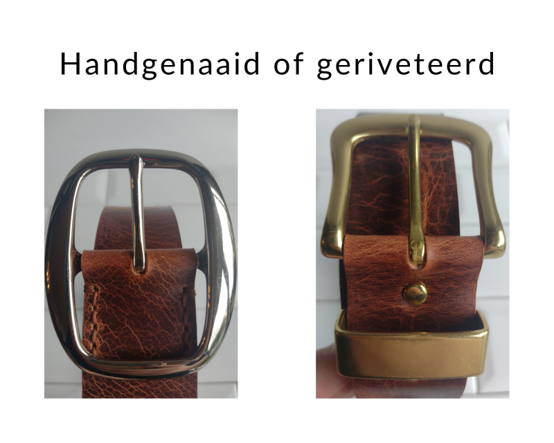 handgenaaid of geriveteerd