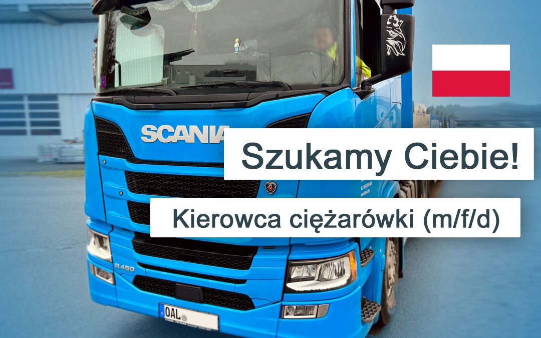 Kierowca ciężarówki (m/f/d) po polsku