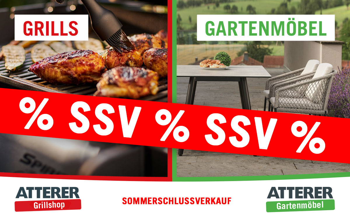Sommerschlussverkauf SSV Atterer Gartenmöbel und Grills