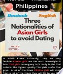 Three Nationalities Of Asian Girls to avoid Dating, Korea – Thailand – Philippines