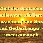 Chef des deutschen Geheimdienstes plädiert für die Überwachung von Sprache und Gedankengut – uncut-news.ch