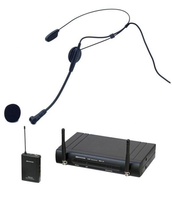 Trådlöst headsetsystem med headset, sändare och mottagare - JB-Systems WBS 20