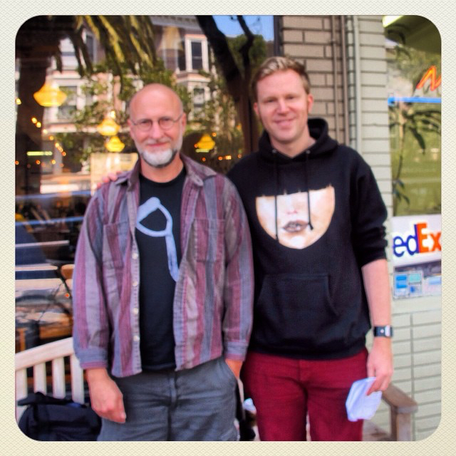 photo chilling with Bob Mould