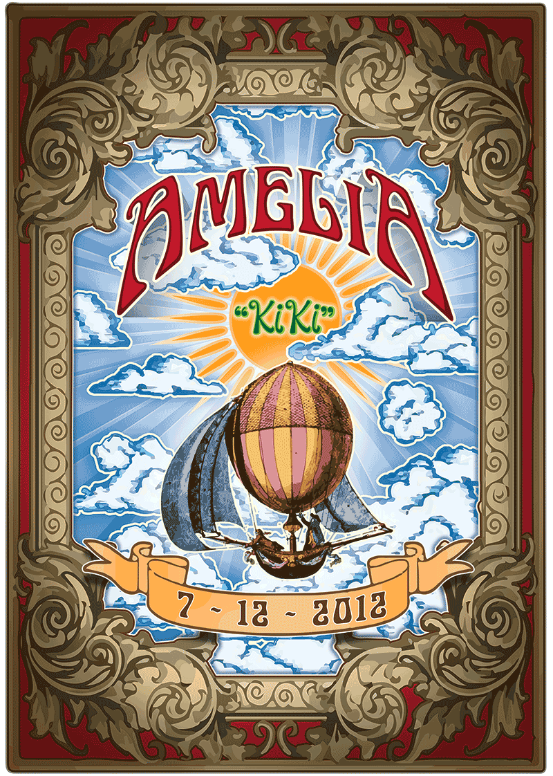 Amelia Birth Card