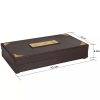 Gold Plated Laxmiji , Ganpati Photo Frame With Charan Paduka - Image 3