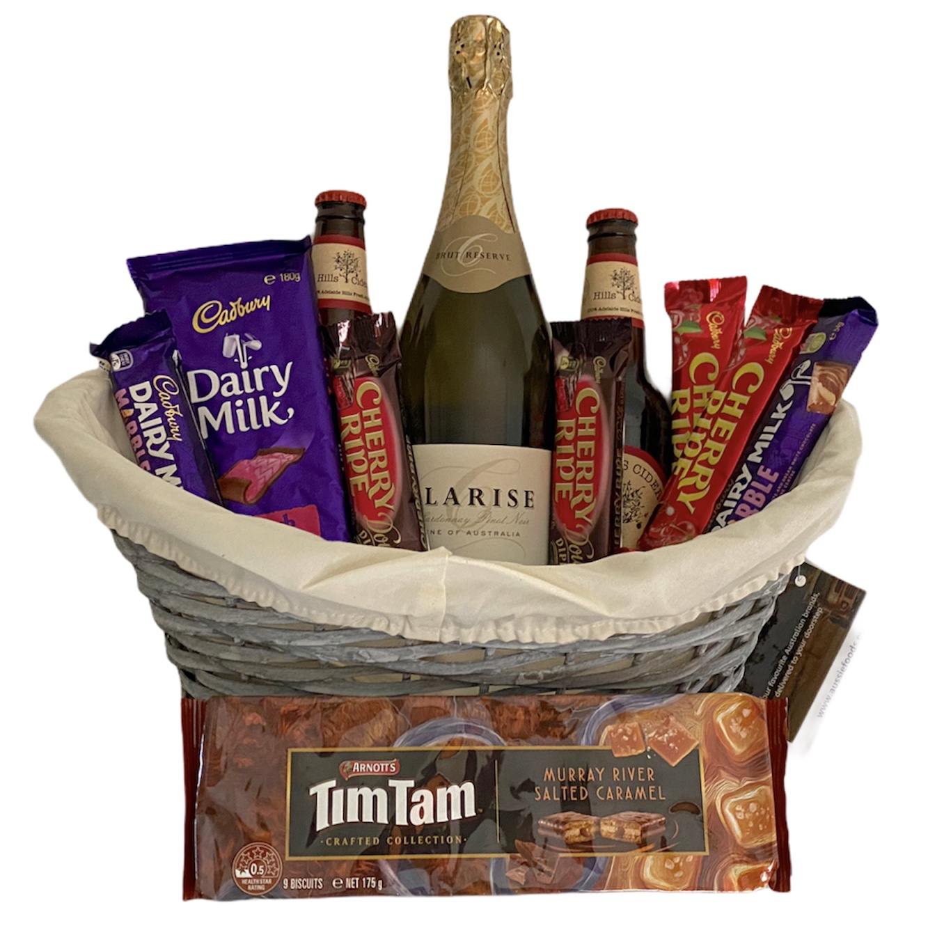 Customise your own wine Xmas hamper Aussie Foods