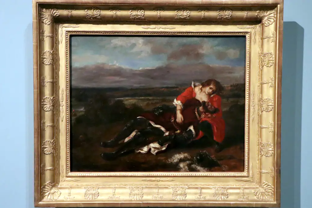 Bild von Delacroix "Der Tod des Lara"
