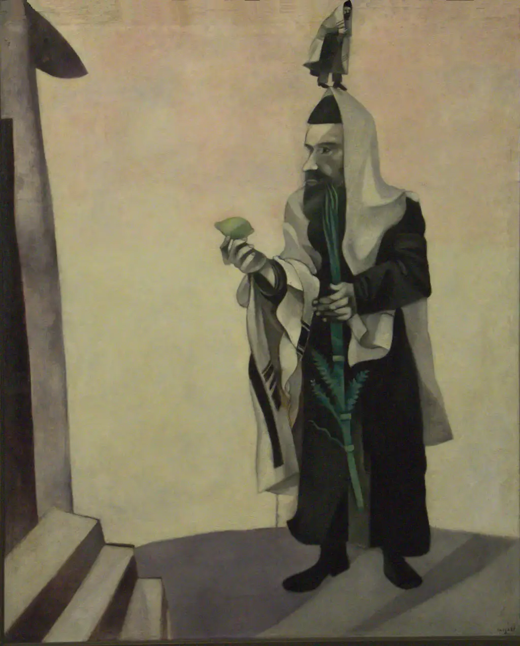 Marc Chagall, Rabbiner mit Zitrone (Festtag), 1914