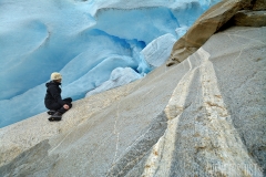 Självporträtt vid glaciären