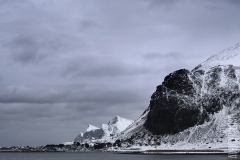 Berg i svart och vitt