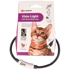 Alternative view of Blinkhalsband Visio till katt med usb laddning