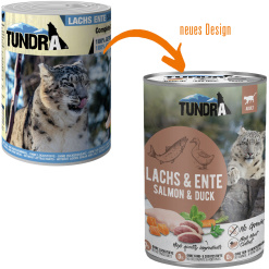 Alternative view of Tundra blötmat till katt - lax och anka