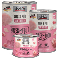 Mac's blötmat till katt - kalv & kalkon