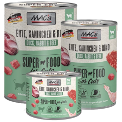 Mac's blötmat till katt - anka, kanin & nöt